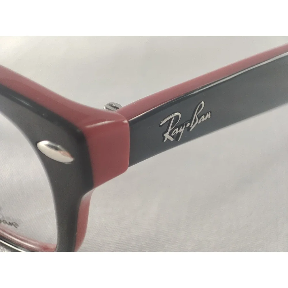 Ray-Ban RB1528 3573‎ Black Red Junior Kids Eyeglass Frames 48mm NWT + Case